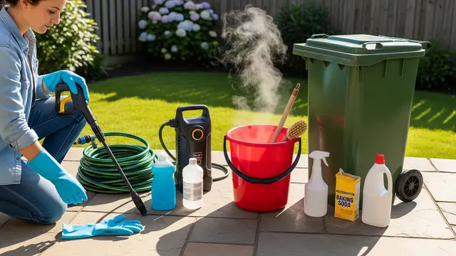 Alat untuk Membersihkan Tempat Sampah Bau