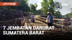 TNI Bangun 7 Jembatan Darurat di Sumatera Barat