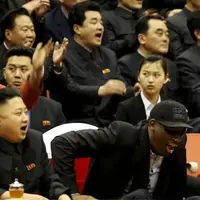 Potret kedekatan Kim Jong-un dan Dennis Rodman. (Telegraph)
