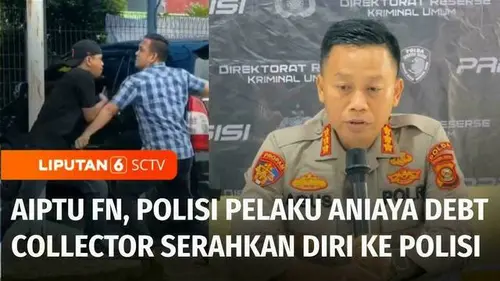 VIDEO: Polisi Pelaku Aniaya Debt Collector Serahkan Diri, Jalani Pemeriksaan di Polda Sumsel