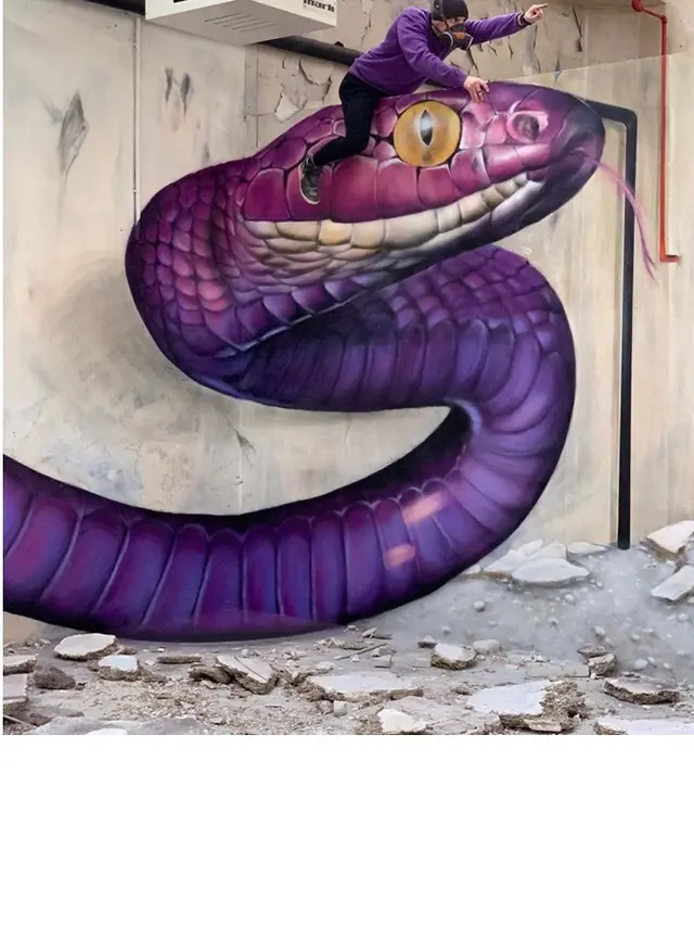 Terlihat Nyata, 7 Hasil Ilustrasi Mural 3D Ini Bikin Geleng Kepala