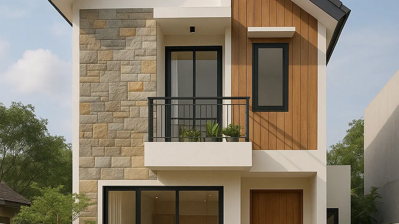 Desain Rumah Sederhana 6x12 dengan 3 Kamar