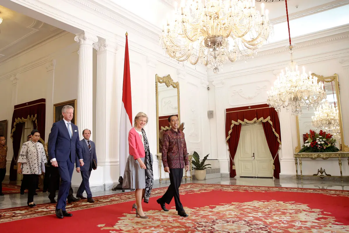 20160315-Presiden Jokowi Terima Kunjungan Putri Kerajaan Belgia-Jakarta