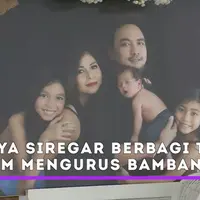 Meisya Siregar dan Bebi Romeo ajak anak-anaknya mengurus Bambang bersama.