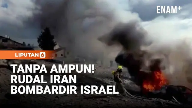 Tanpa Ampun! Rudal Iran Hancurkan Bangunan Israel