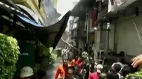 Rumah warga di Kelurahan Ancol, terbakar.