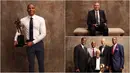 Berikut ini foto-foto Russell Westbrook dan para pemenang NBA Awards 2017. (Kolase foto-foto dari NBAE via Getty Images)