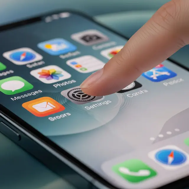 Ilustrasi Setting di iPhone