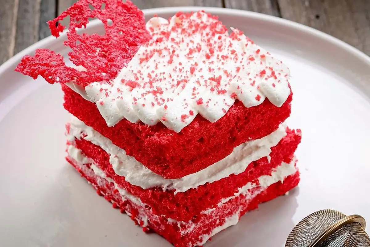 red velvet sago cake