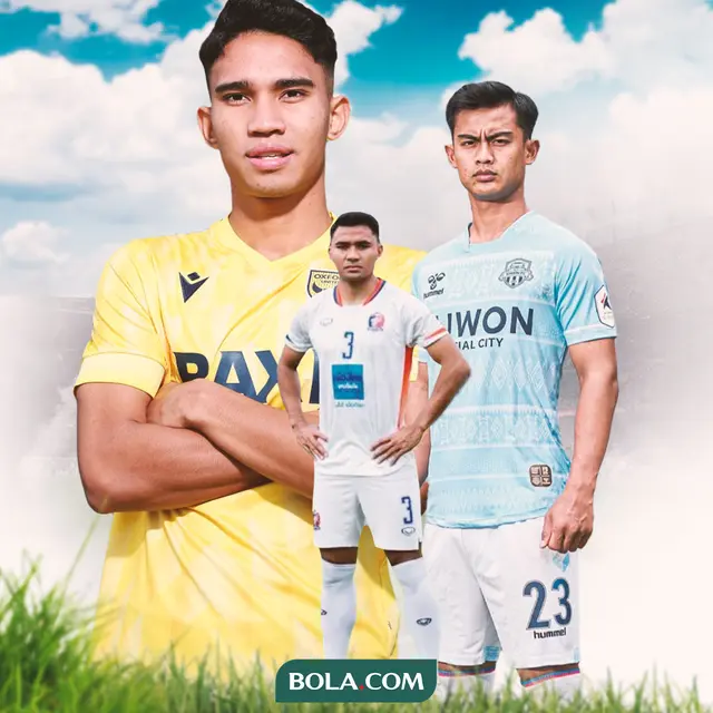 Ilustrasi - Asnawi Mangkualam- Port FC, Marselino Ferdinan- Oxford United dan Pratama Arhan - Suwon FC