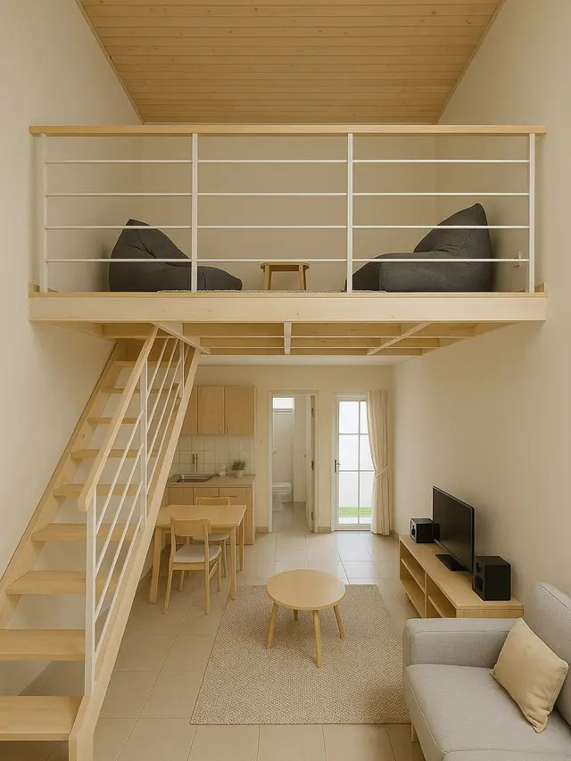 Inspirasi Rumah Subsidi dengan Mezzanine