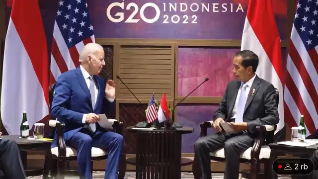 Jokowi bertemu Joe Biden di Bali