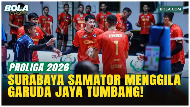 Surabaya Samator Bungkam Garuda Jaya 3-0 di Proliga 2026