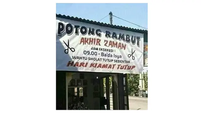 Potret Spanduk di Toko Ini Nyeleneh Abis, Bikin Emosi