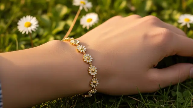 Model Gelang Emas Motif Bunga Kecil Elegan/Gemini AI