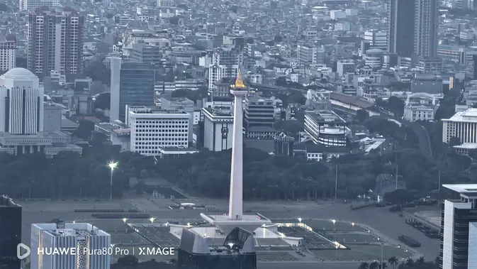 <p>Hasil foto Monumen Nasional (Monas) ikon kota Jakarta menggunakan Huawei Pura 80 Pro. (Liputan6.com/ Anka Fergy Agustian)</p>