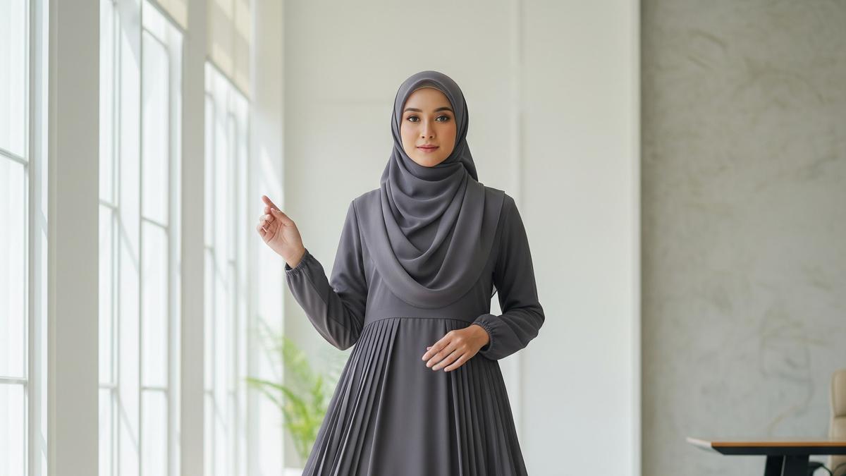 5 Bahan Gamis yang Cocok untuk Wanita Bahu Lebar, Tampil Anggun dan Proporsional
