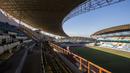 Suasana dari Stadion Wibawa Mukti di Cikarang, Jawa Barat, Senin (10/9/2018). Stadion dengan kapasitas 28.778 ini mulai digunakan sejak tahun 2014 lalu. (Bola.com/Vitalis Trisna)