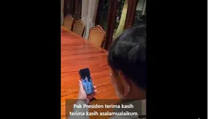 Momen Prabowo Beri Selamat Tim Bulu Tangkis Indonesia Raih Emas