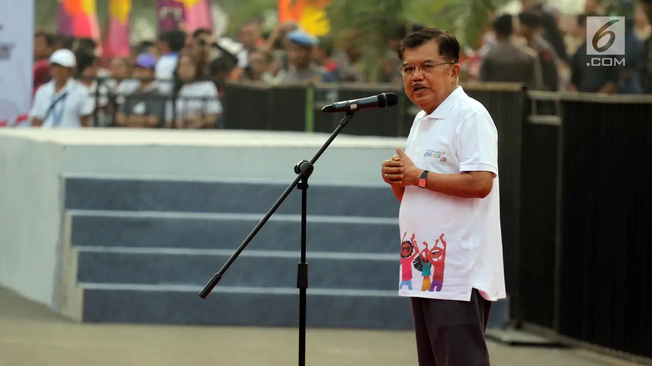 Wakil Presiden Jusuf Kalla Lepas Parade Asian Games 2018