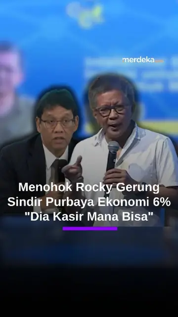 Sindiran Rocky Gerung soal Ekonomi RI Tumbuh 6%: Pak Purbaya Cuma Kasir, Mana Bisa..