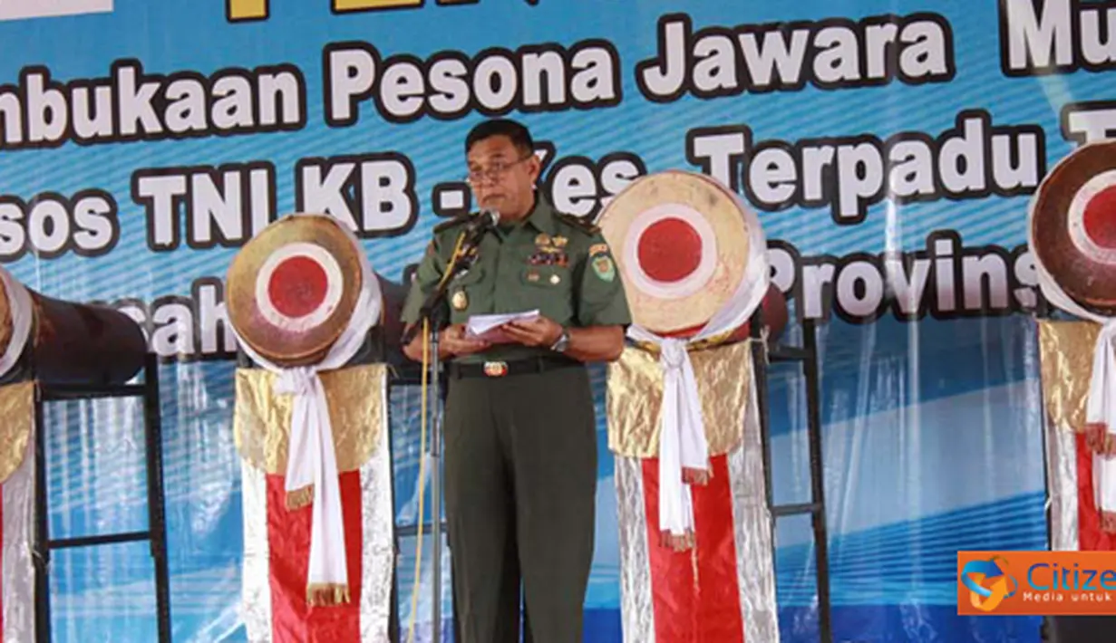 Citizen6, Banten: Secara bersamaan dilaksanaan pencanangan KB Perusahaan serta pelepasan Mobil Unit Penerangan (Mupen) On The Rood "Pesona Jawara" Tingkat  Nasional yang akan berkeliling ke seluruh Indonesia. (Pengirim: Pendam3)