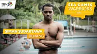 Perenang Indonesia SEA Games 2017, Siman Sudartawa. (Bola.com/Dody Iryawan)