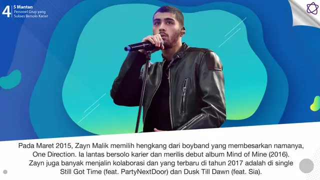 [Bintang] 5 Mantan Personel Grup yang Sukses Bersolo Karier