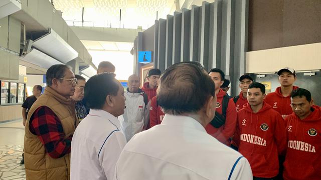 Penyambutan Timnas Voli Putra Indonesia