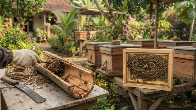 Cara Ternak Lebah Klanceng di Halaman Rumah, Panen Madu Tanpa Sengat