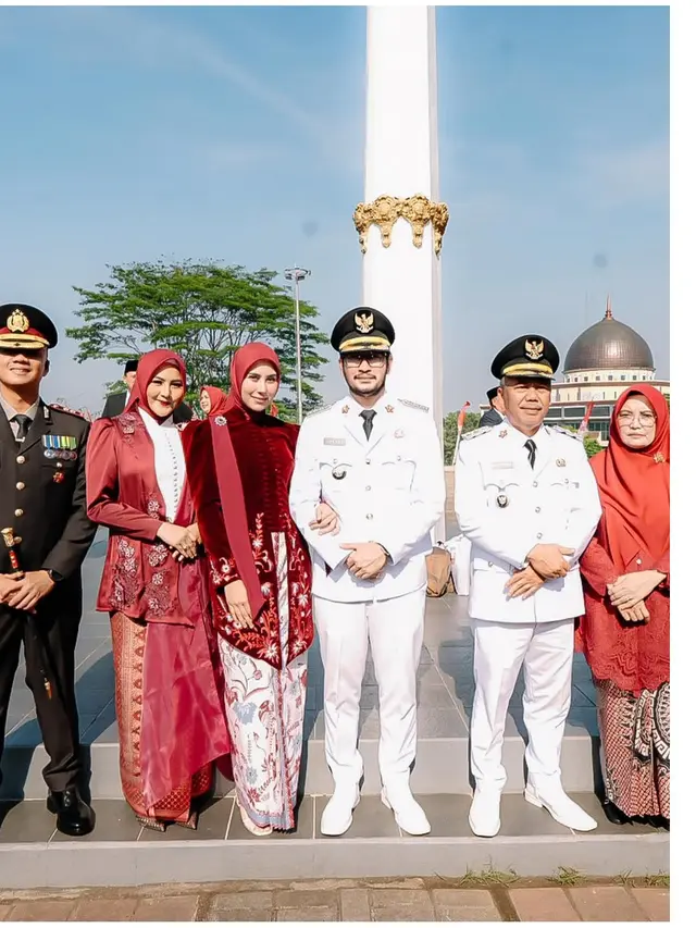 7 Potret Syahnaz Sadiqah di Upacara HUT ke-80 RI, Perdana sebagai Istri Bupati