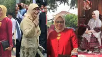 Lihat dan simak tren hijab para istri pejabat yang hadir di pernikahan Kahiyang Ayu dan Bobby Nasution, mana yang terbaik?