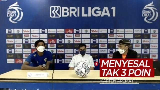 Berita video kapten tim Arema FC, Johan Alfarizi, mengungkapkan bahwa para pemain menyesal tidak bisa meraih 3 poin saat menghadapi Bhayangkara FC pada pekan kedua BRI Liga 1 2021/2022, Minggu (12/9/2021) sore hari WIB.
