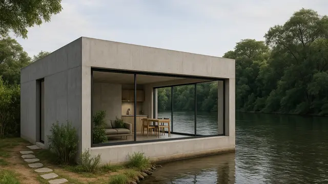 7 Desain Rumah Sederhana tapi Indah di Tepi Sungai, Nyaman dan Menyatu dengan Alam