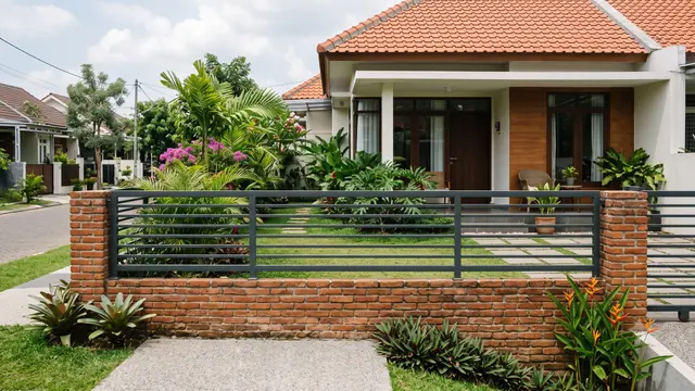 Inspirasi Pagar Batu Bata Rendah