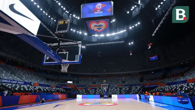 Foto: H-1 Jelang Piala Dunia FIBA 2023, Begini Suasana Kesiapan Indonesia Arena