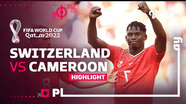 Berita video highlights Grup G Piala Dunia 2022, pertandingan antara Swiss melawan Kamerun, Kamis (24/11/22). Swiss menang tipis 1-0 atas Kamerun.