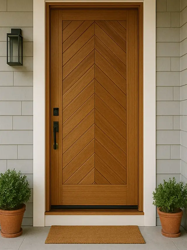 Contoh Model Pintu Depan Rumah dengan Desain 1 Pintu
