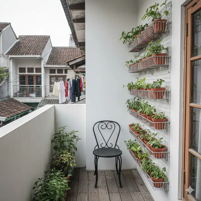 Ide Balkon Rumah Mungil
