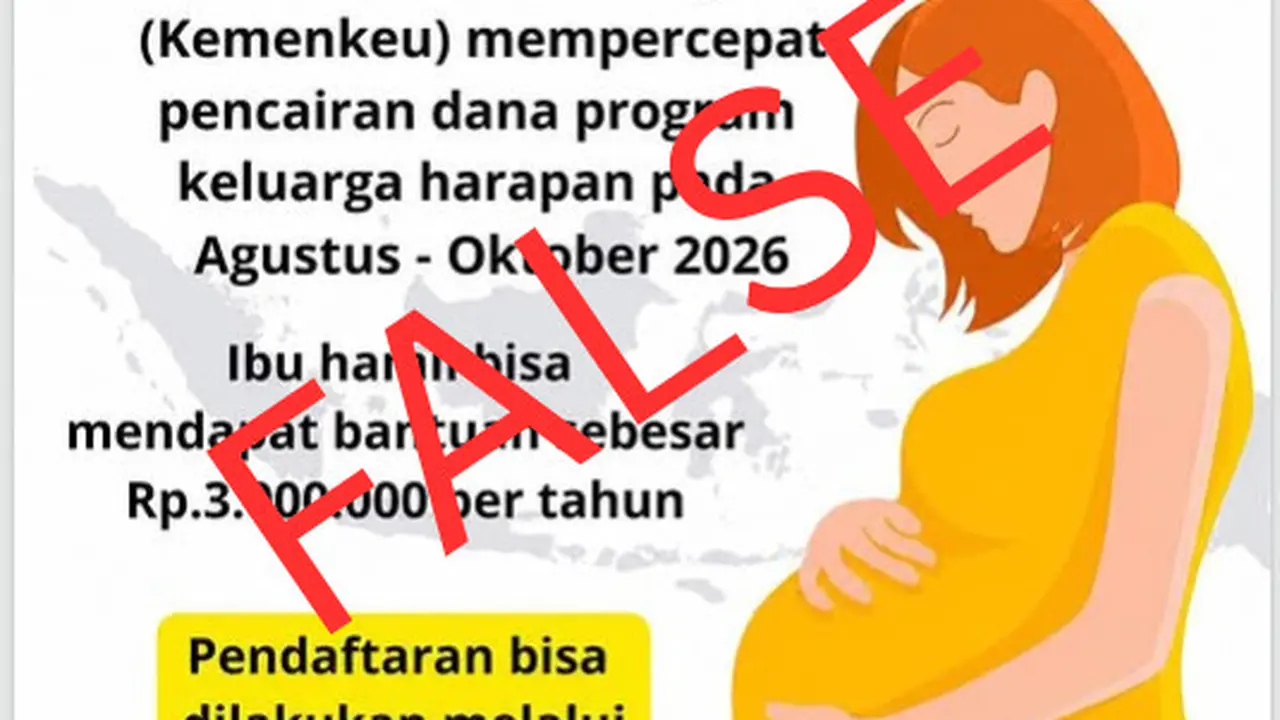 Cek Fakta Liputan6.com menemukan klaim link pendaftaran PKH ibu hamil