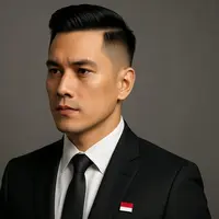 7 Model Rambut Pria untuk Upacara HUT RI ke-80, Tampilan Rapi hingga Penuh Wibawa (sumber:AI)