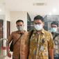 Pegawai Bea Cukai Tembilahan usai jalani pemeriksaan terkait penembakan Haji Permata oleh penyidik Polda Riau. (Liputan6.com/M Syukur)