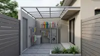 6 Ide Rumah 1 Lantai dengan Area Jemur Tersembunyi yang Estetik dan Fungsional