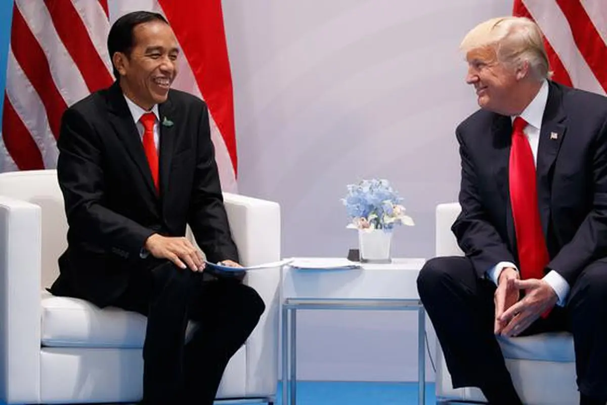 KTT G20-Donald Trump-Jokowi