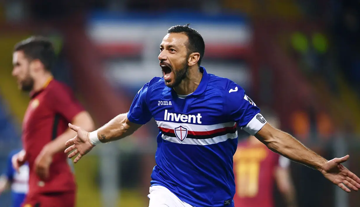 5. Fabio Quagliarella (Sampdoria) - 16 Gol. (AFP/Marco Bertorello)
