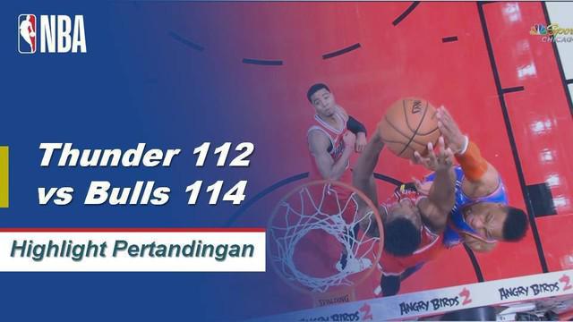 Zach LaVine mencetak 25 poin, Lauri Markkanen menambahkan 24 poin dan tujuh rebound untuk membantu memimpin Bulls over the Thunder, 114-112.