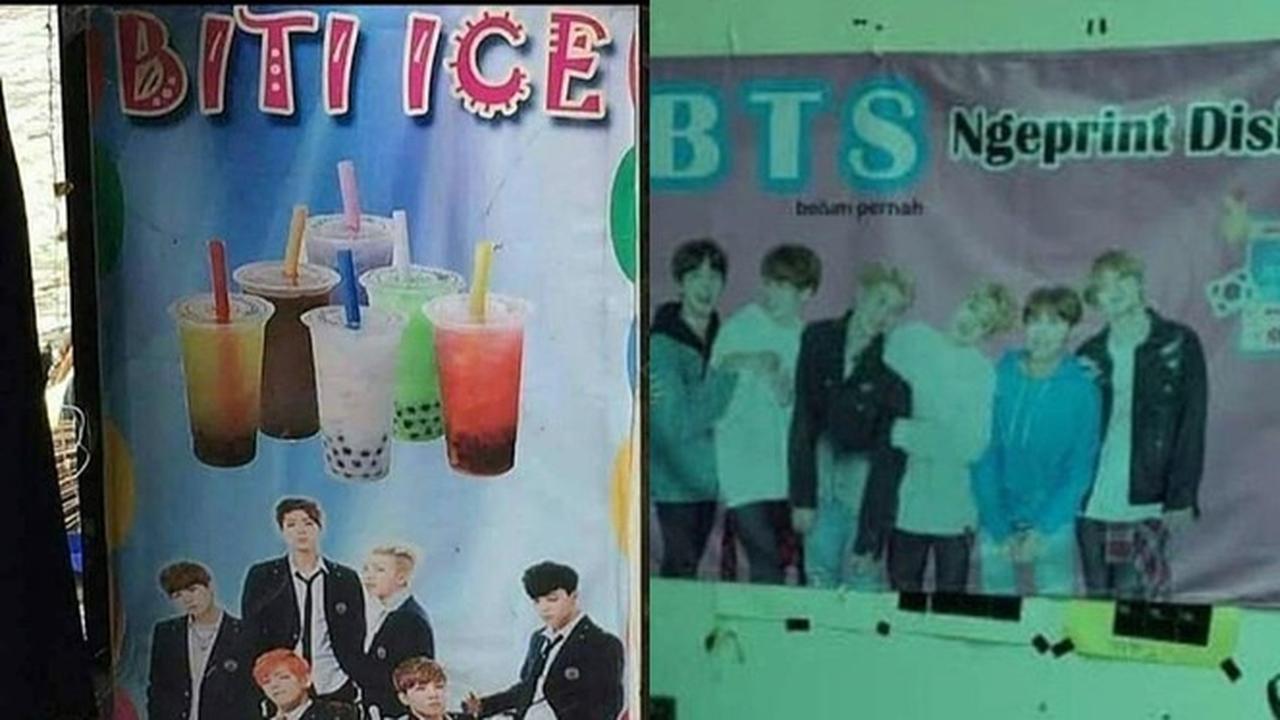 6 Spanduk Jualan Libatkan BTS Ini Bikin Ngakak