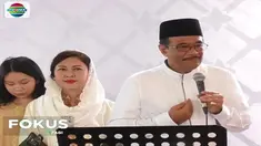 Ratusan relawan menghadiri open house yang dihelat Cagub Djarot Saiful Hidayat di posko pemenangan Jalan Hayam Wuruk.