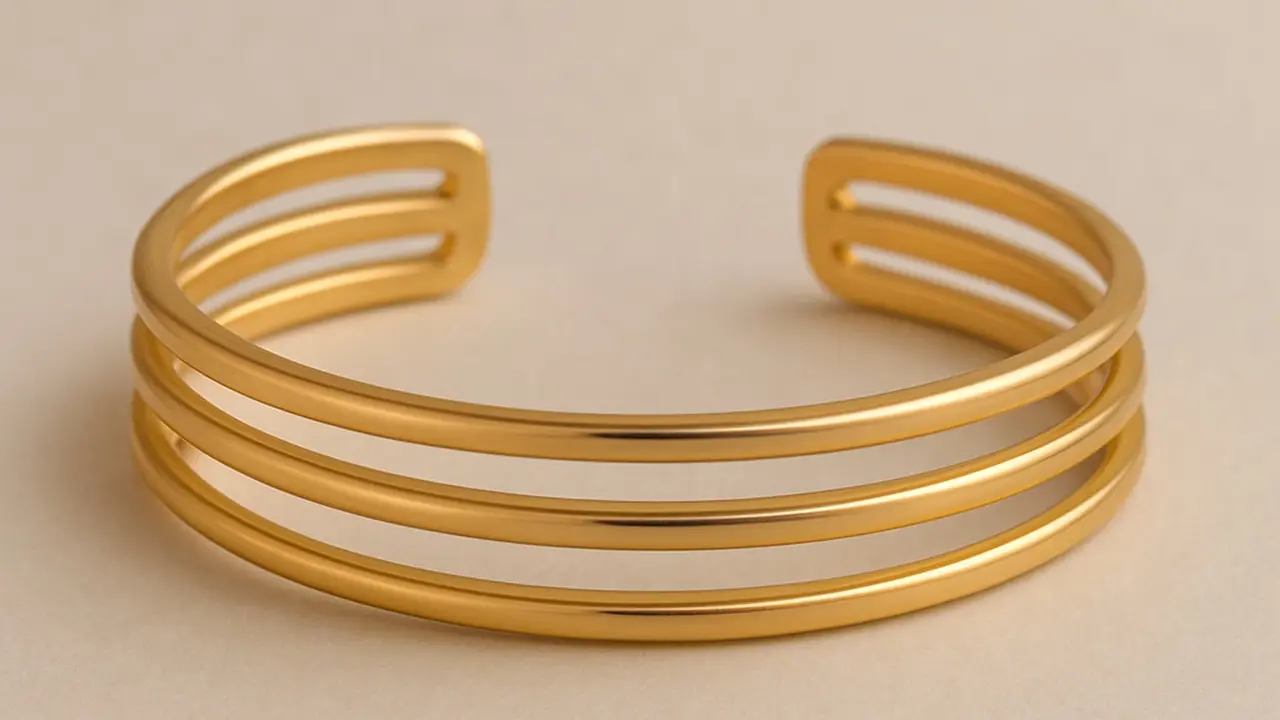 Gelang Emas Cuff yang Cocok untuk Anak Muda (Foto: ChatGPT)