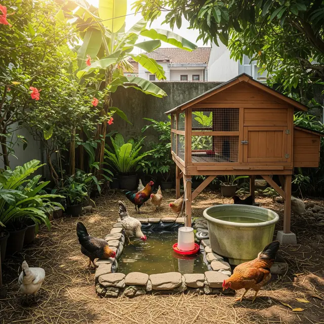 9 Desain Halaman Belakang Rumah Kecil untuk Pelihara Ayam, Nyaman dan Aman